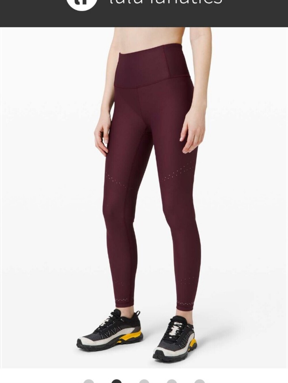 Lululemon Wine Zoned In High Rise Leggings Size 6 27 Inch Inseam